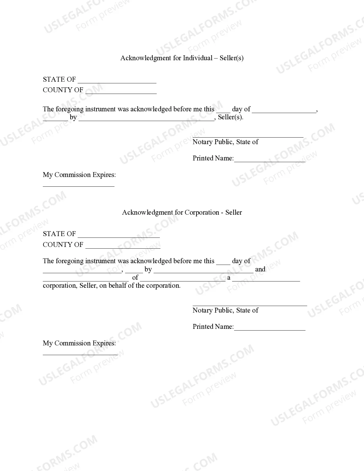 Preview Michigan Timber Sale Contract