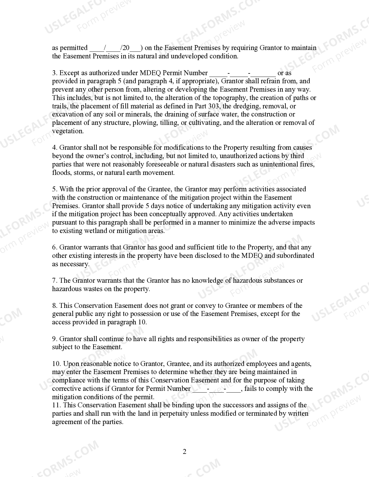 Michigan Easement By Necessity US Legal Forms