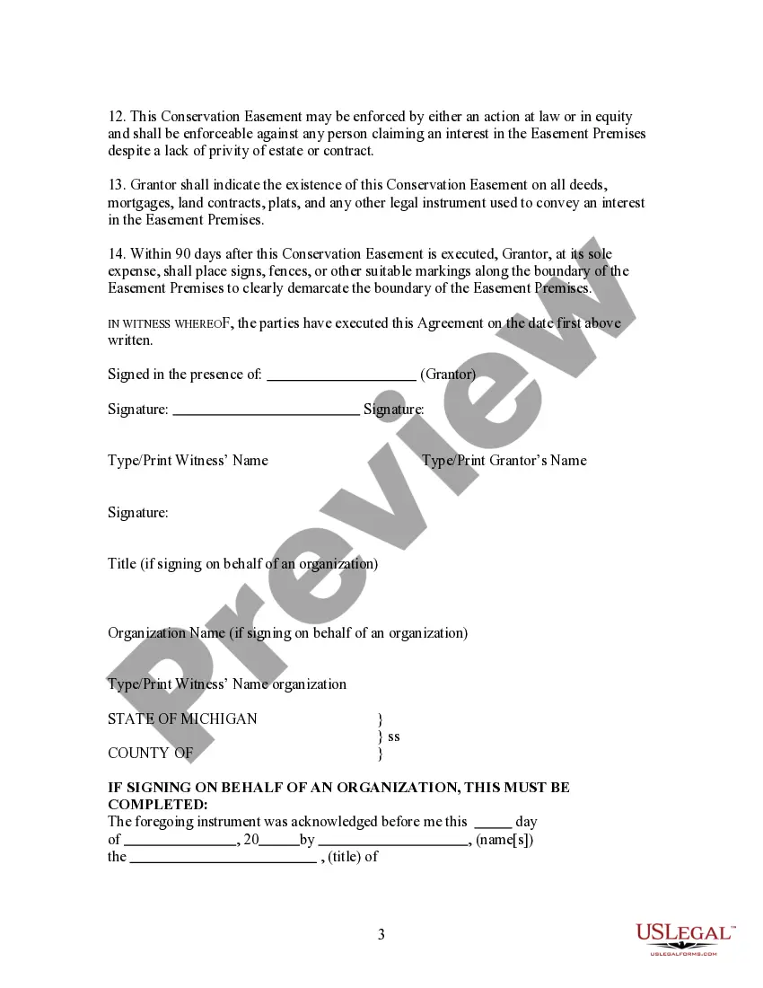 Get Conservation Easement for Wetlands Preview Conservation Easement for Wetlands