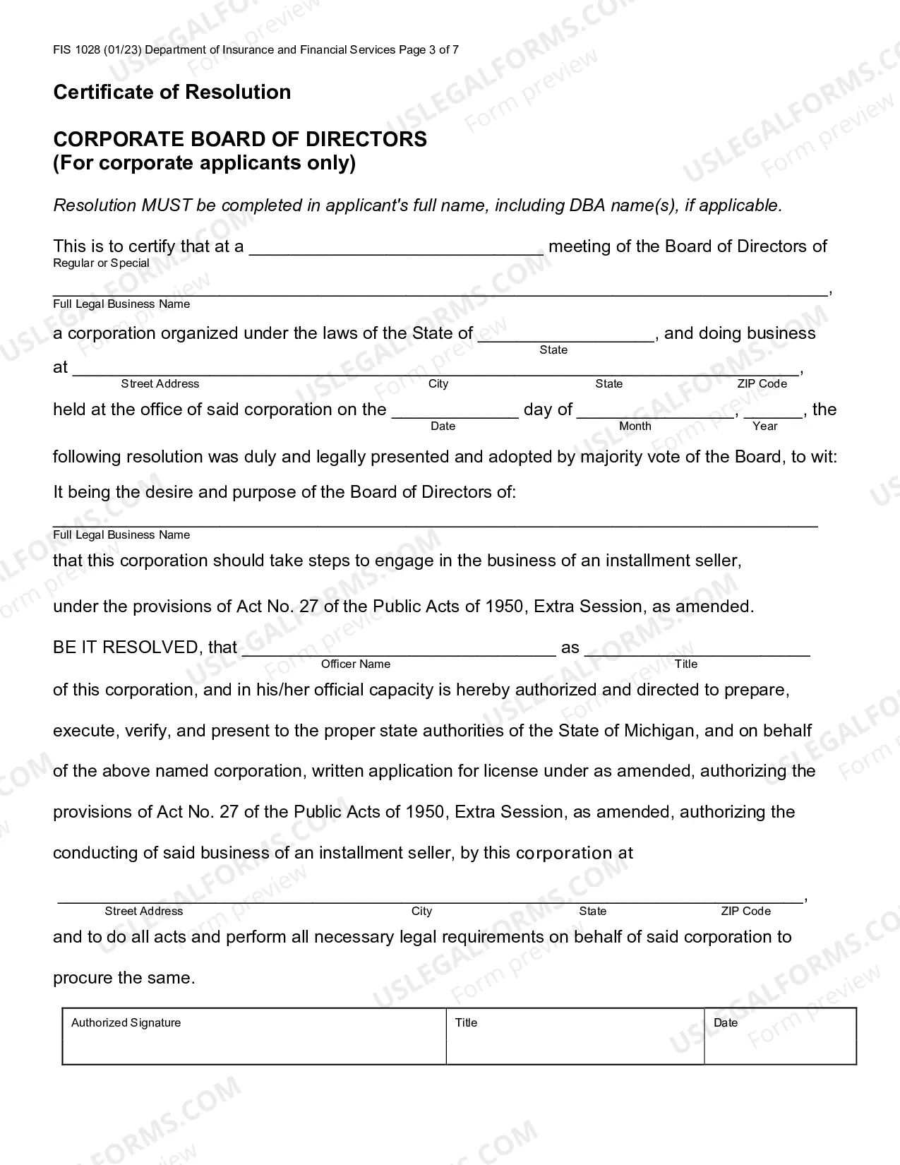 Preview Installment Seller License Application, Procedures and Fees