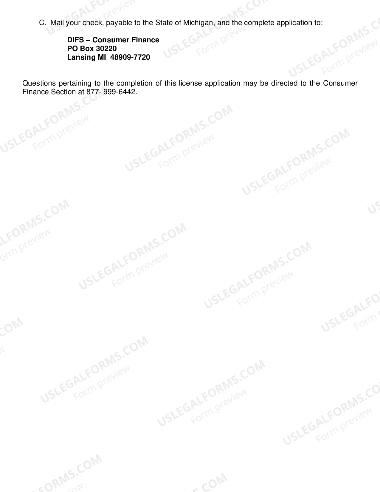 Preview License Application - Application and Procedures