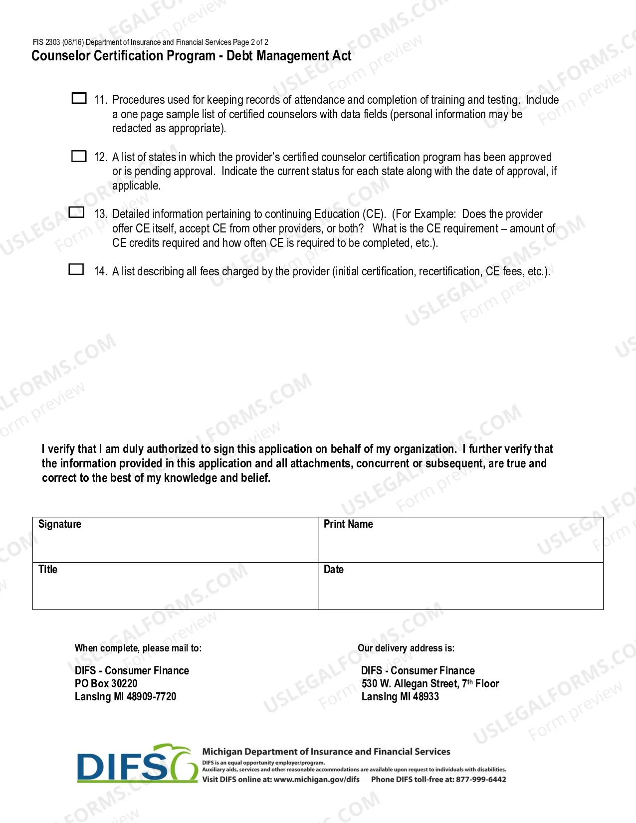 Preview Counselors Certification Program Registration for Debt Management