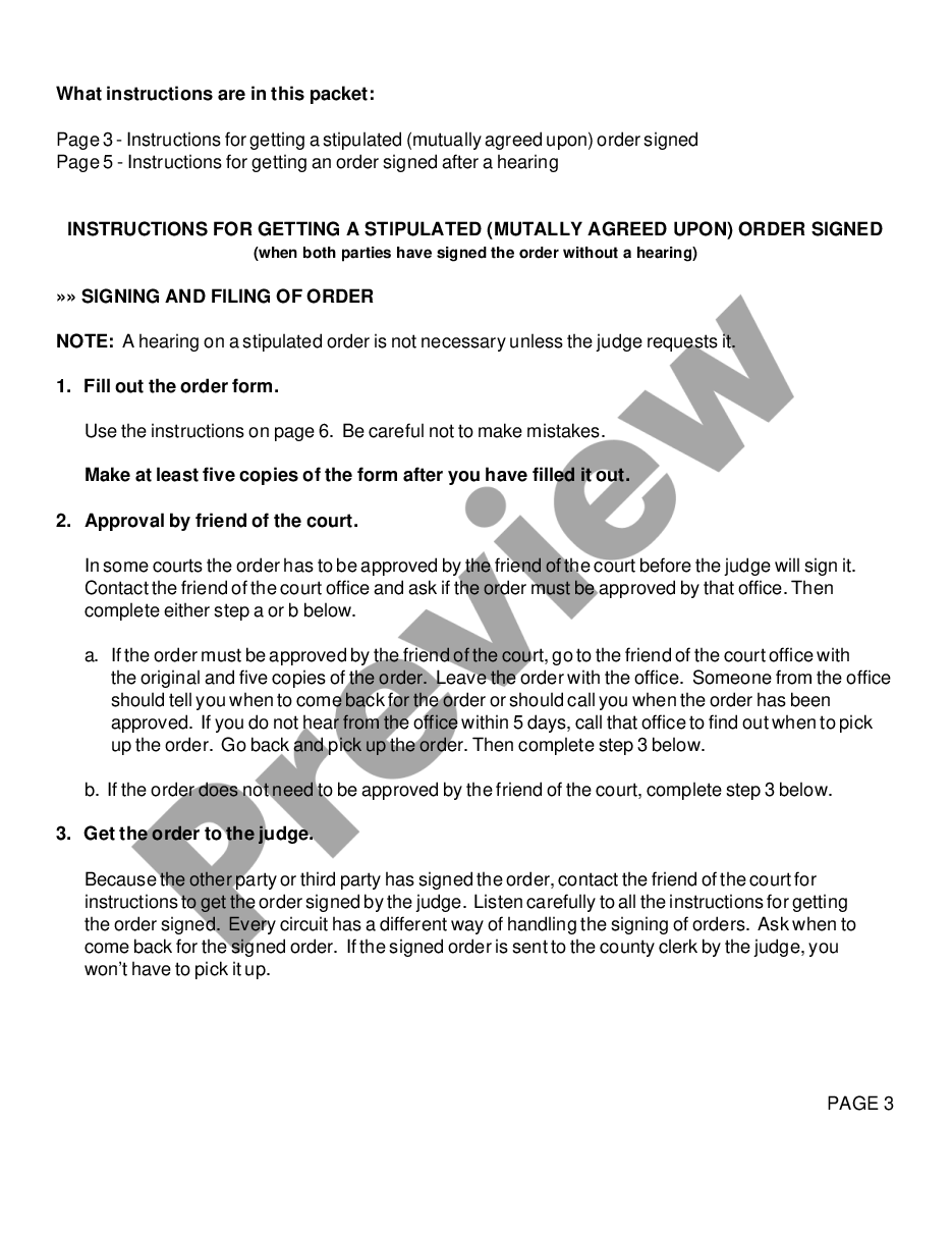 page 2 Order Regarding Change of Domicile - Legal Residence preview