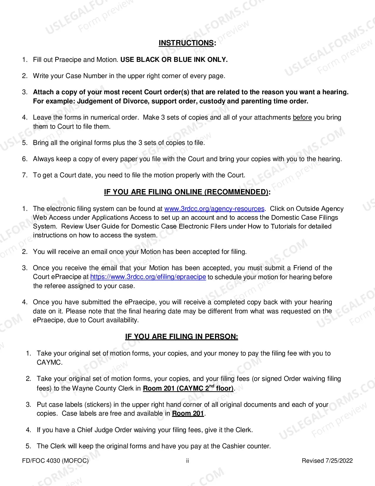 Preview Motion For Hearing Before The Assigned Referee Package