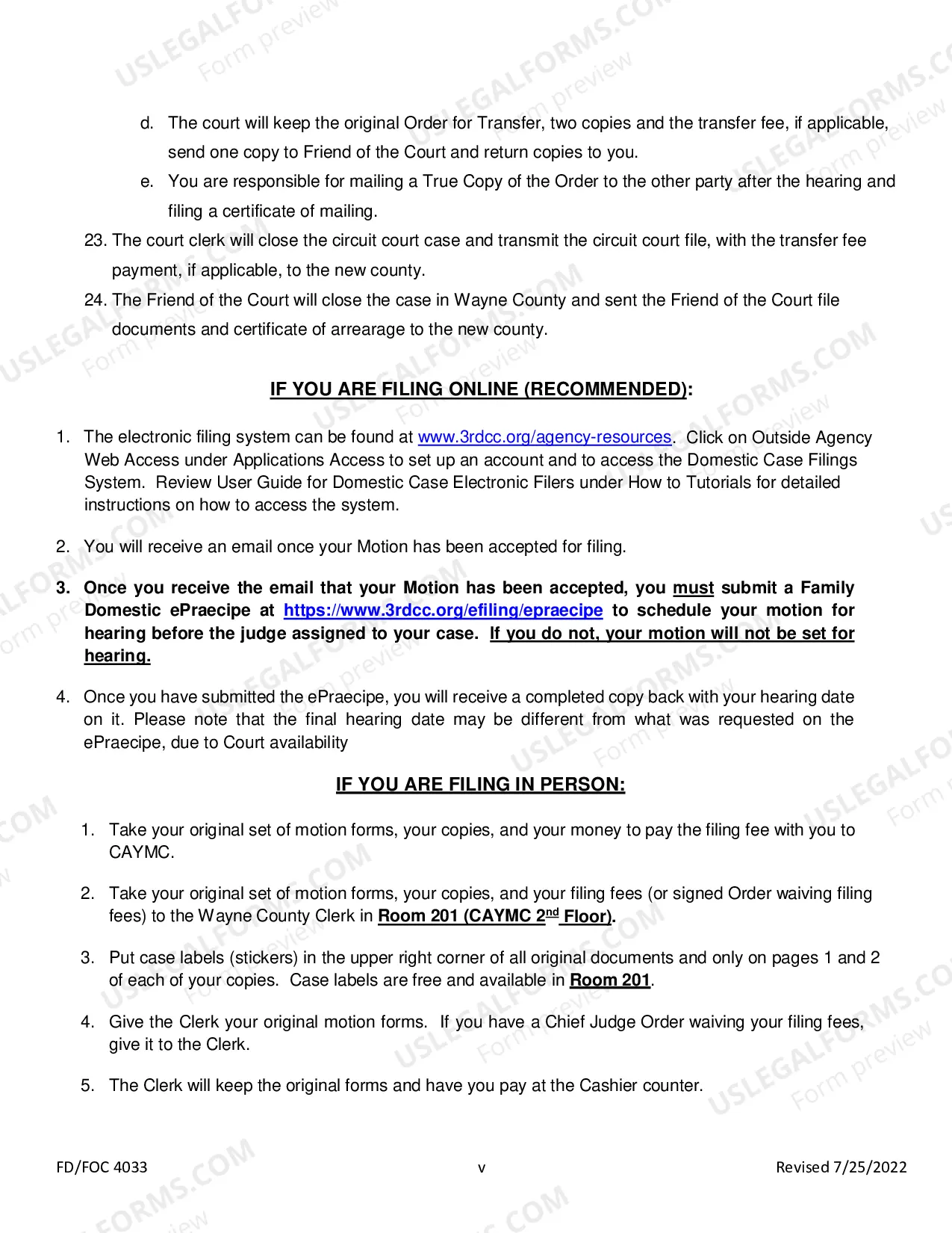 Preview Motion Or Stipulation For Transferring Case (Post-Judgment)