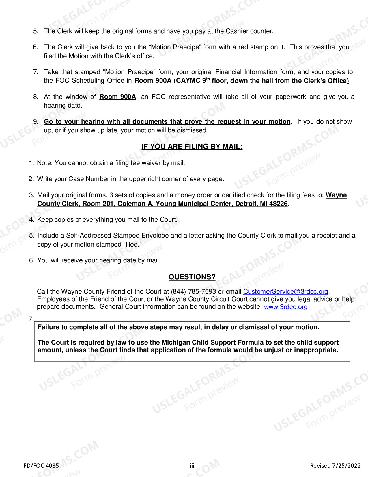 Preview Motion To Modify Support Order for incarcerated Person