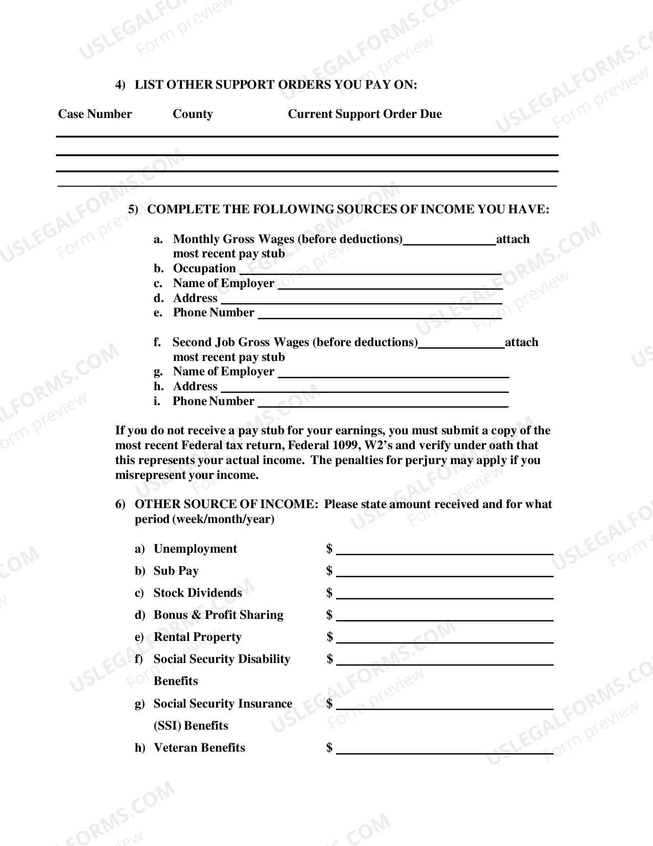 Preview Motion To Modify Support Order for incarcerated Person
