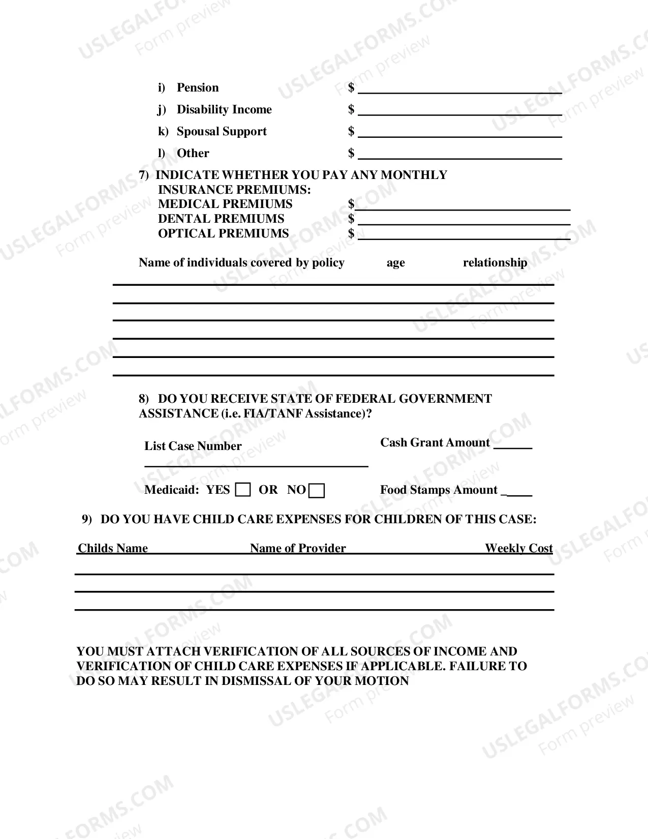 Preview Motion To Modify Support Order for incarcerated Person