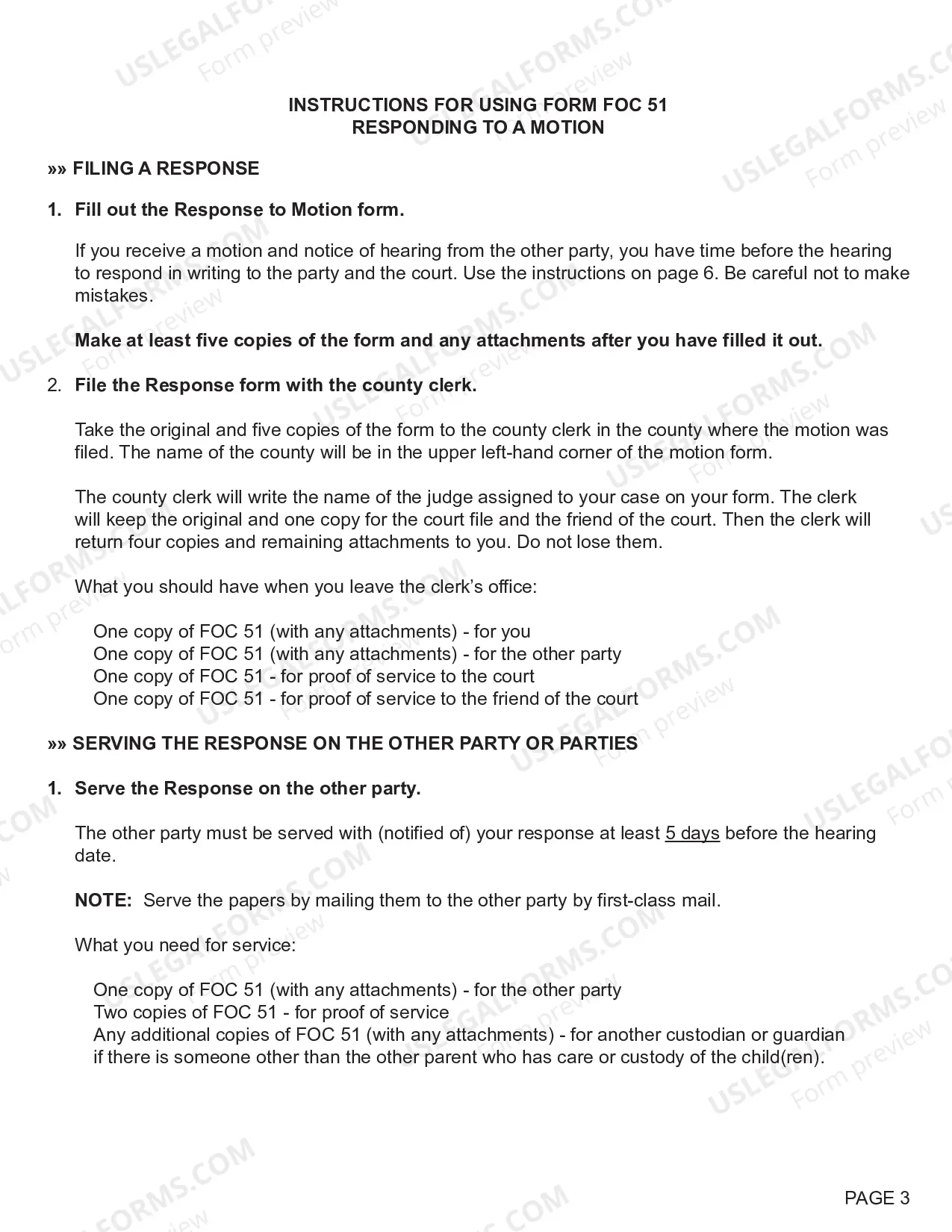Preview Response To Motion Regarding Support