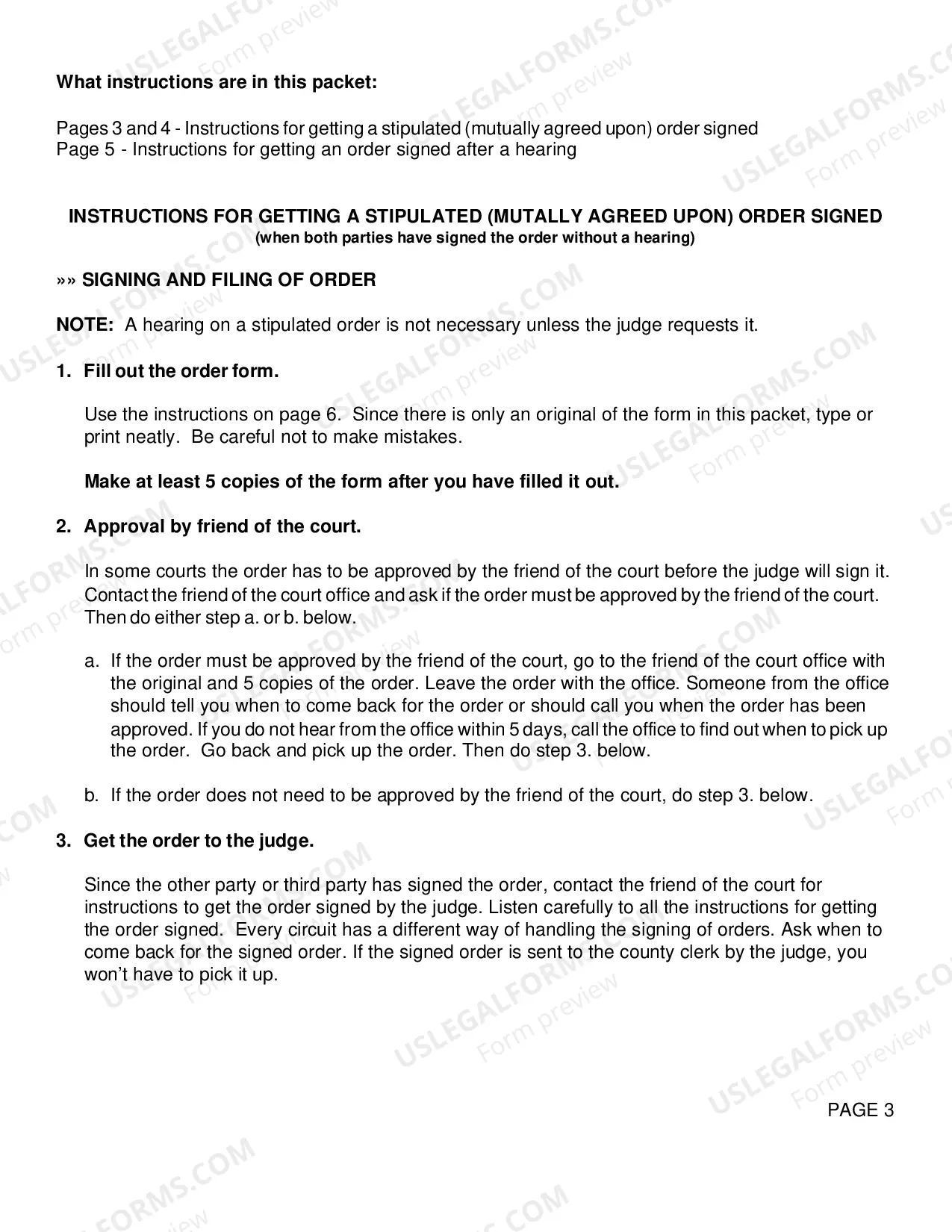 Preview Instructions for FOC 10 or FOC 10a