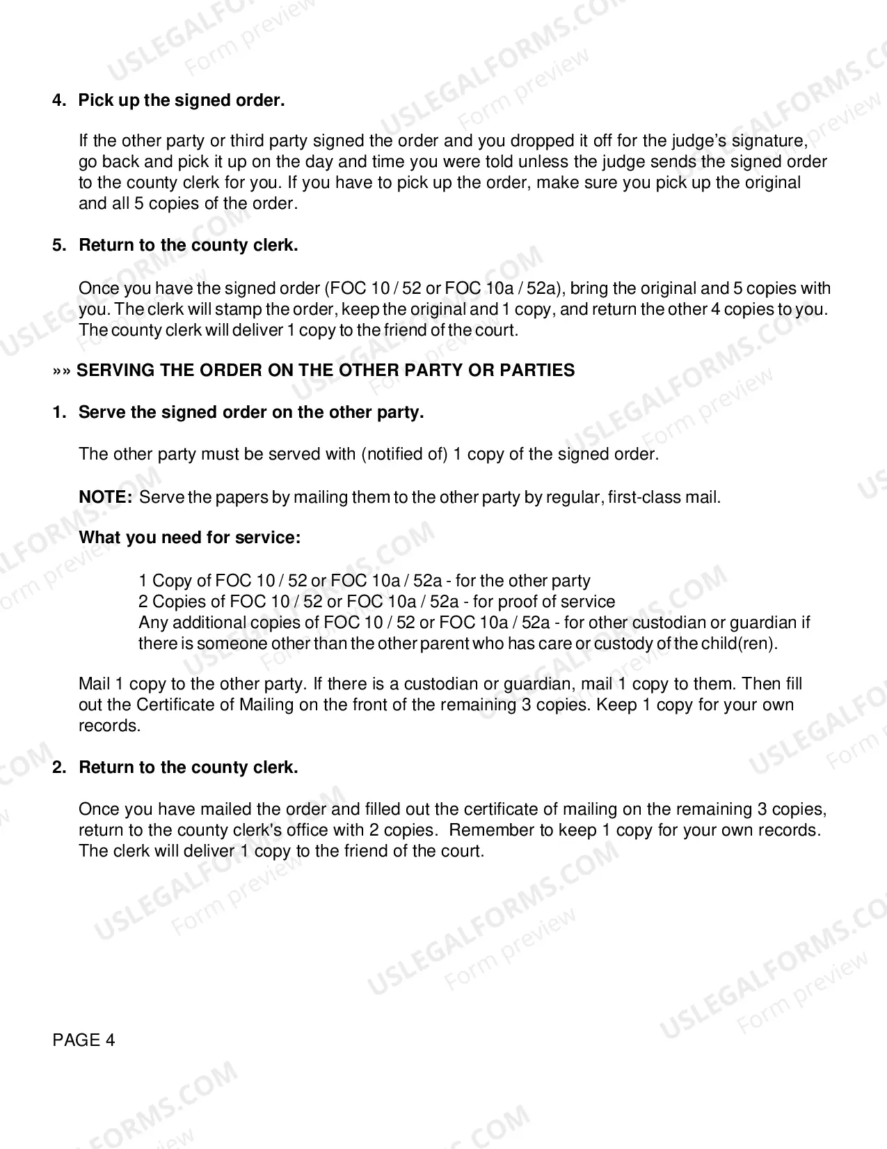 Preview Instructions for FOC 10 or FOC 10a
