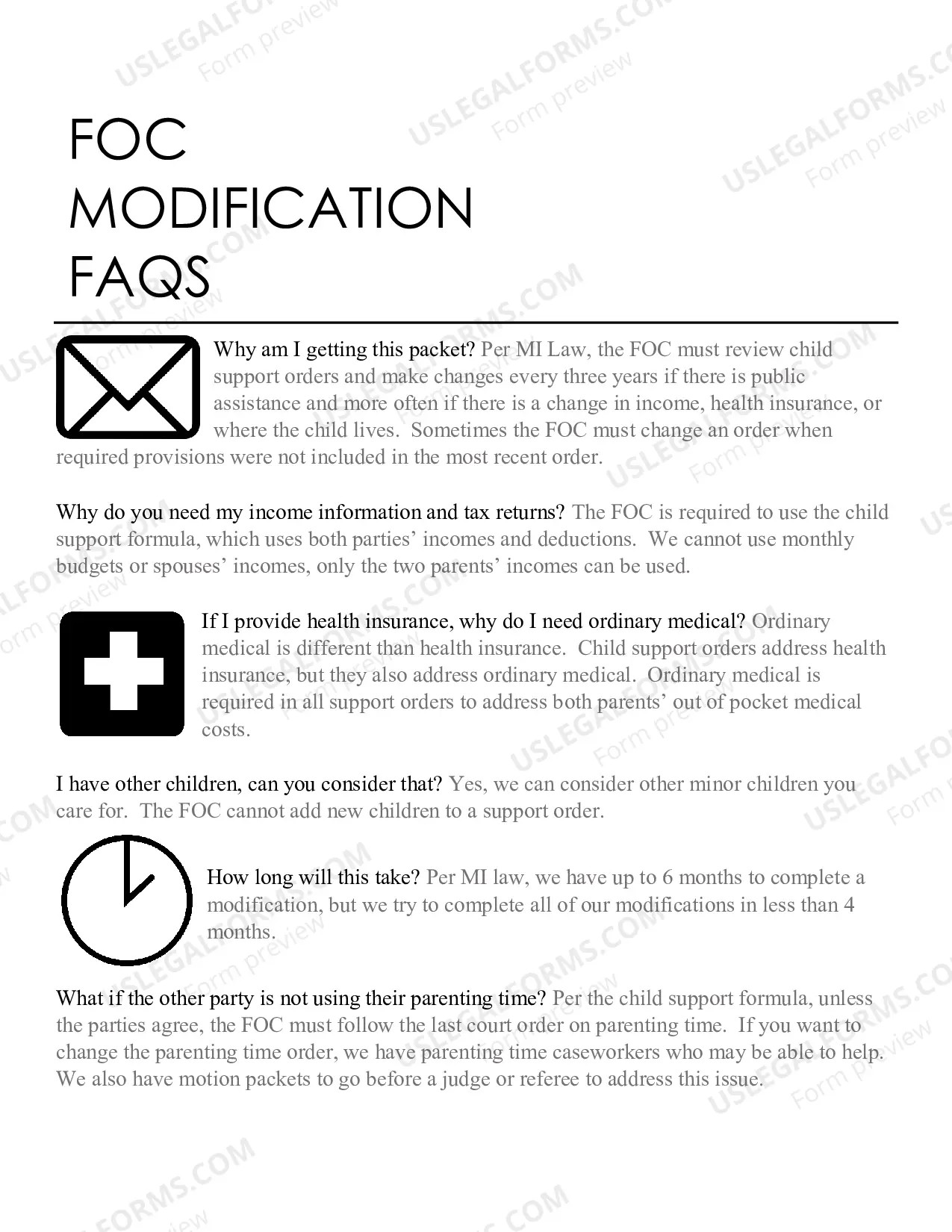 Preview Application For IV-D Services - Modification Review Request