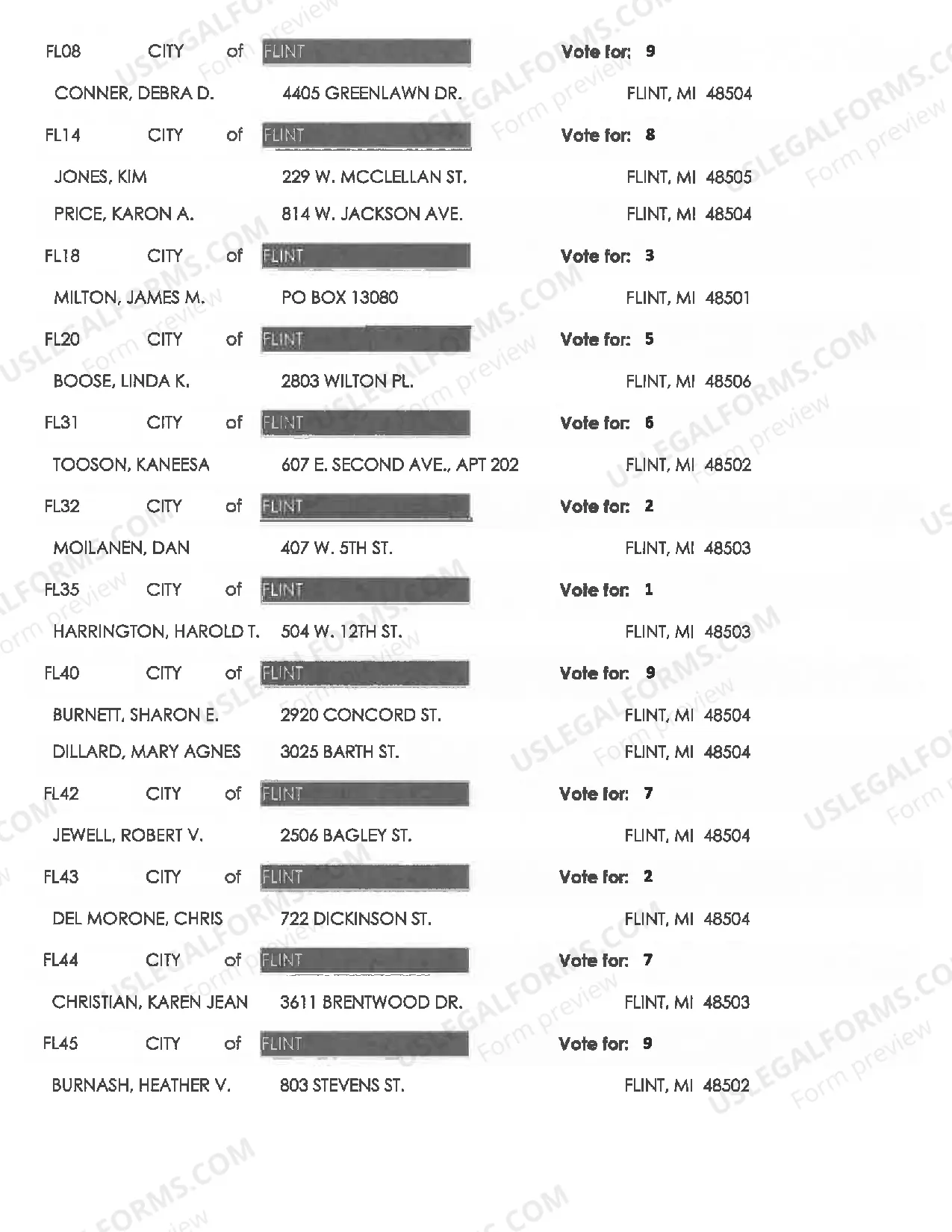 Preview Democratic Delegate Candidates