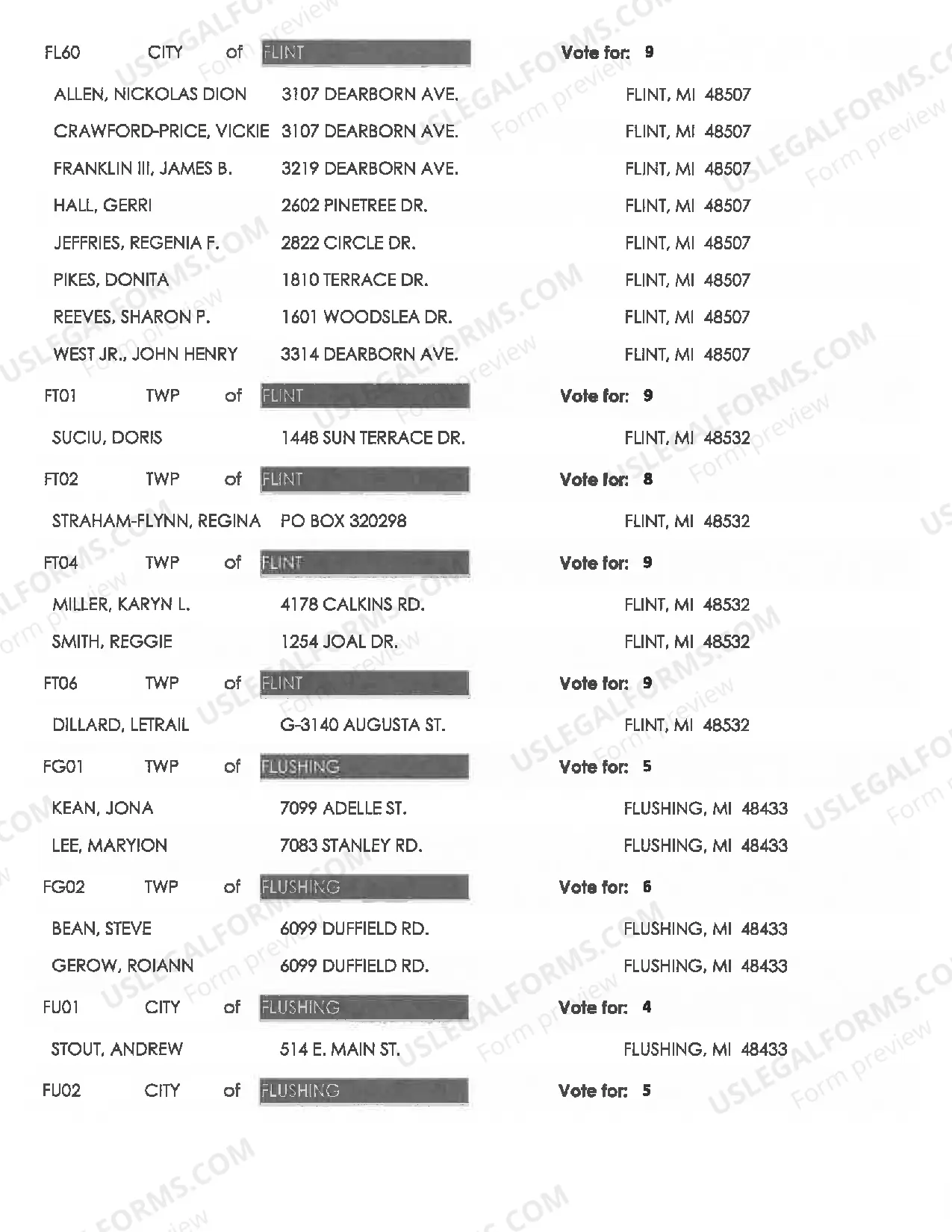 Preview Democratic Delegate Candidates