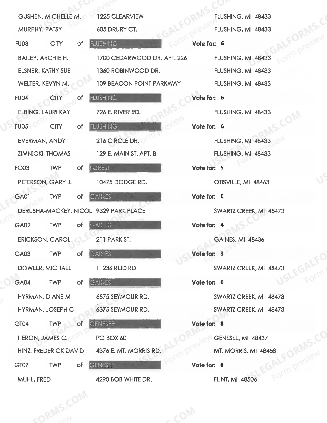 Preview Democratic Delegate Candidates