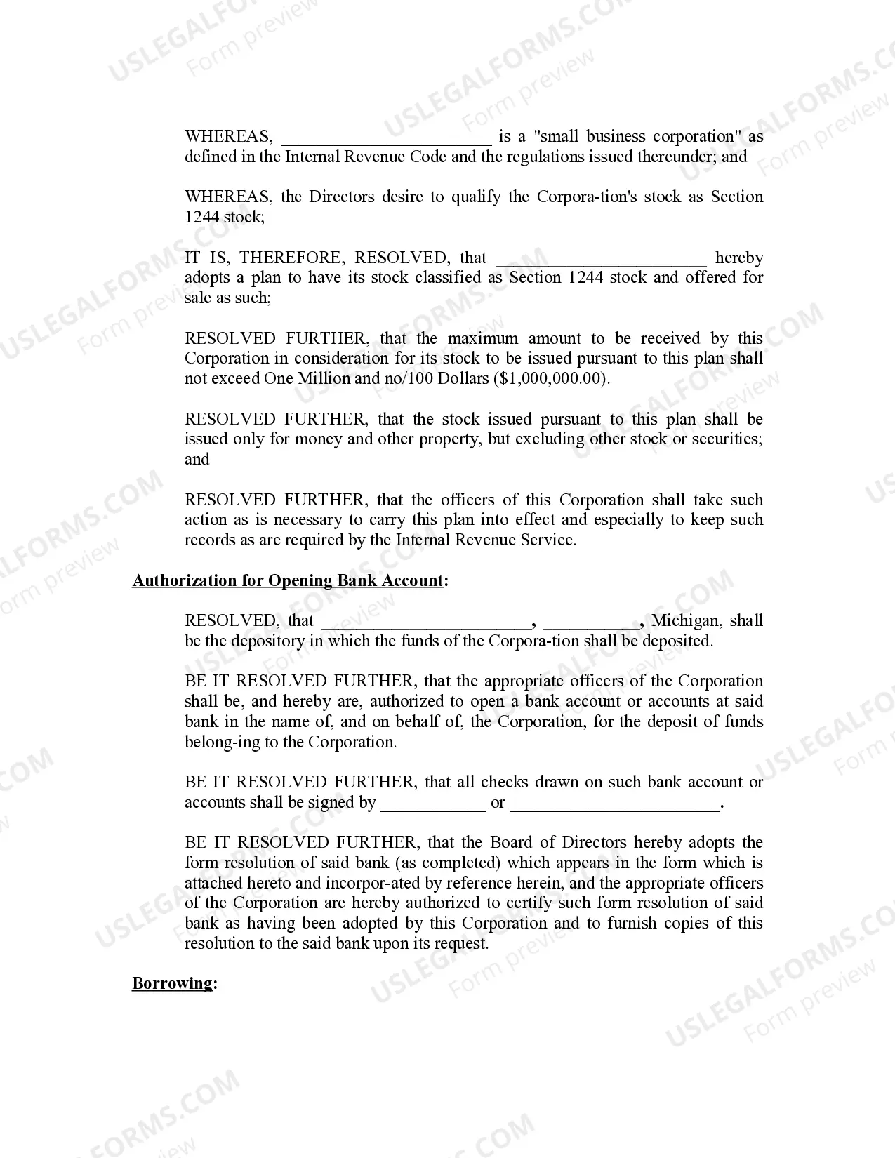 Preview Minutes for Organizational Meeting