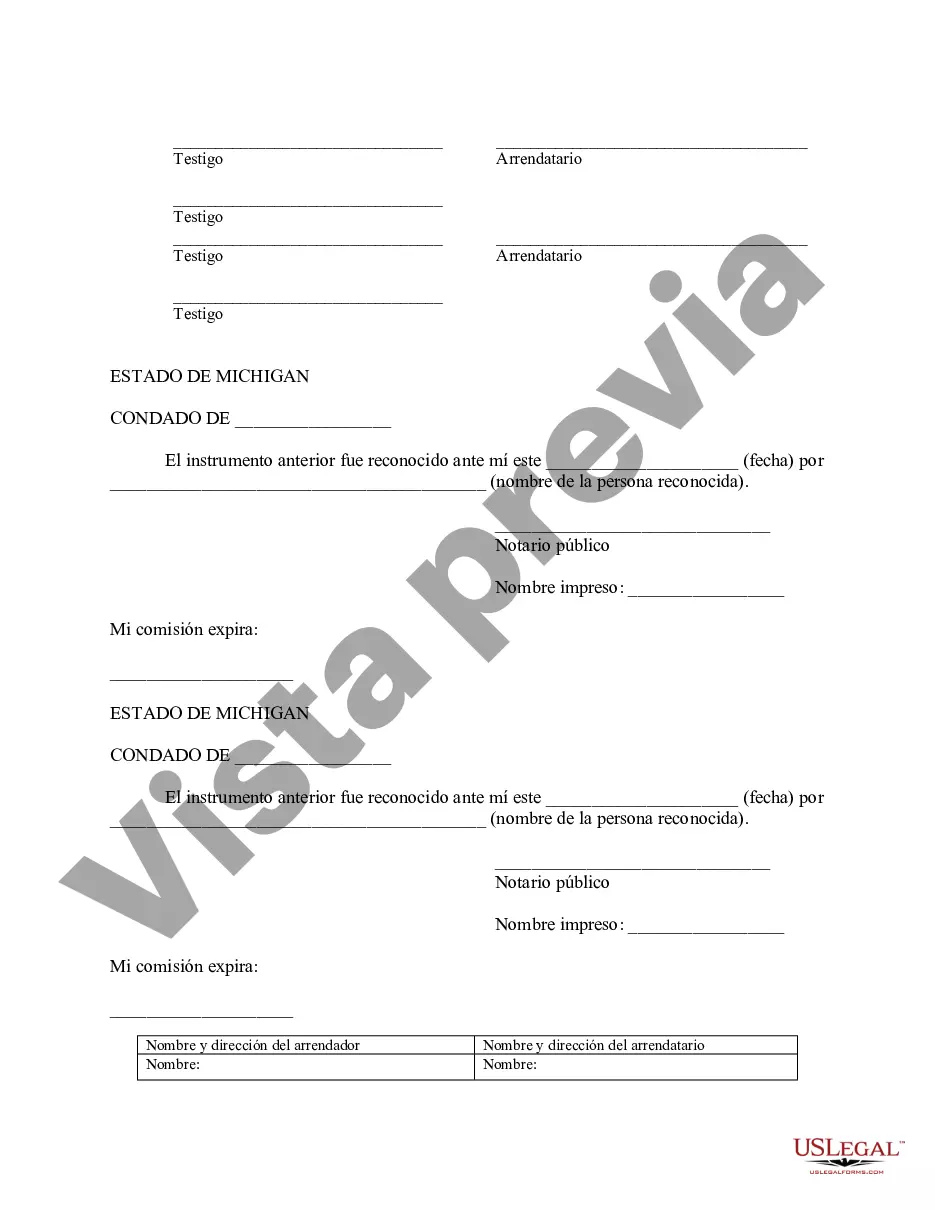 Preview Aviso de Arrendamiento para Grabación