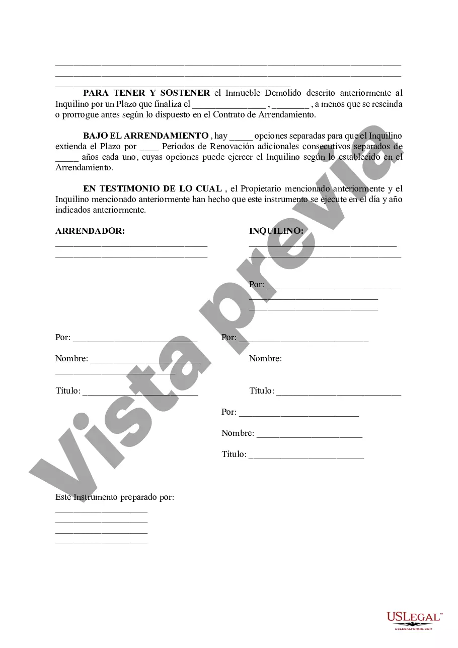 Preview Forma abreviada modificada de arrendamiento