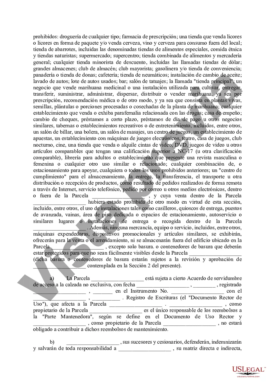 Preview Declaración de Restricciones