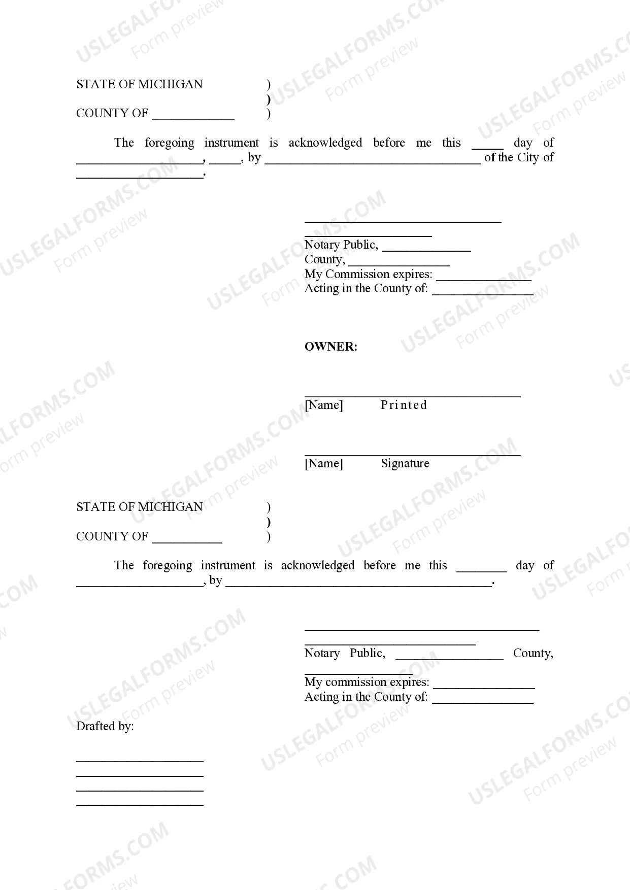 Preview Dry Well Agreement