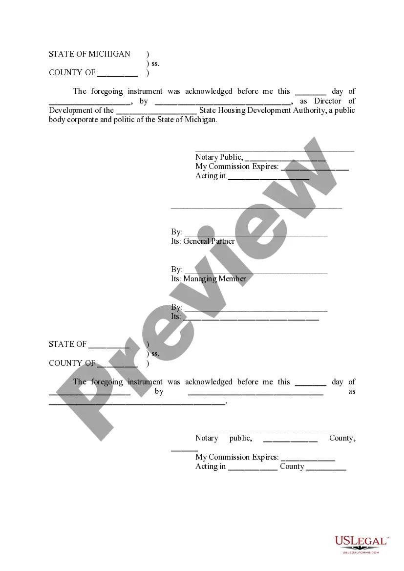 Preview Regulatory Agreement