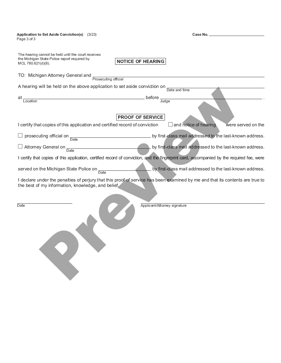 page 2 Application to Set Aside Conviction preview