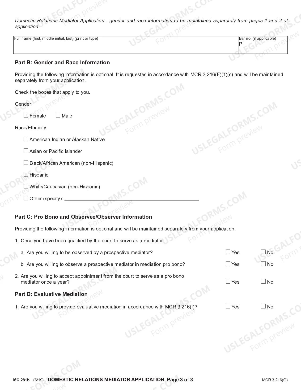 Preview Domestic Mediator Application