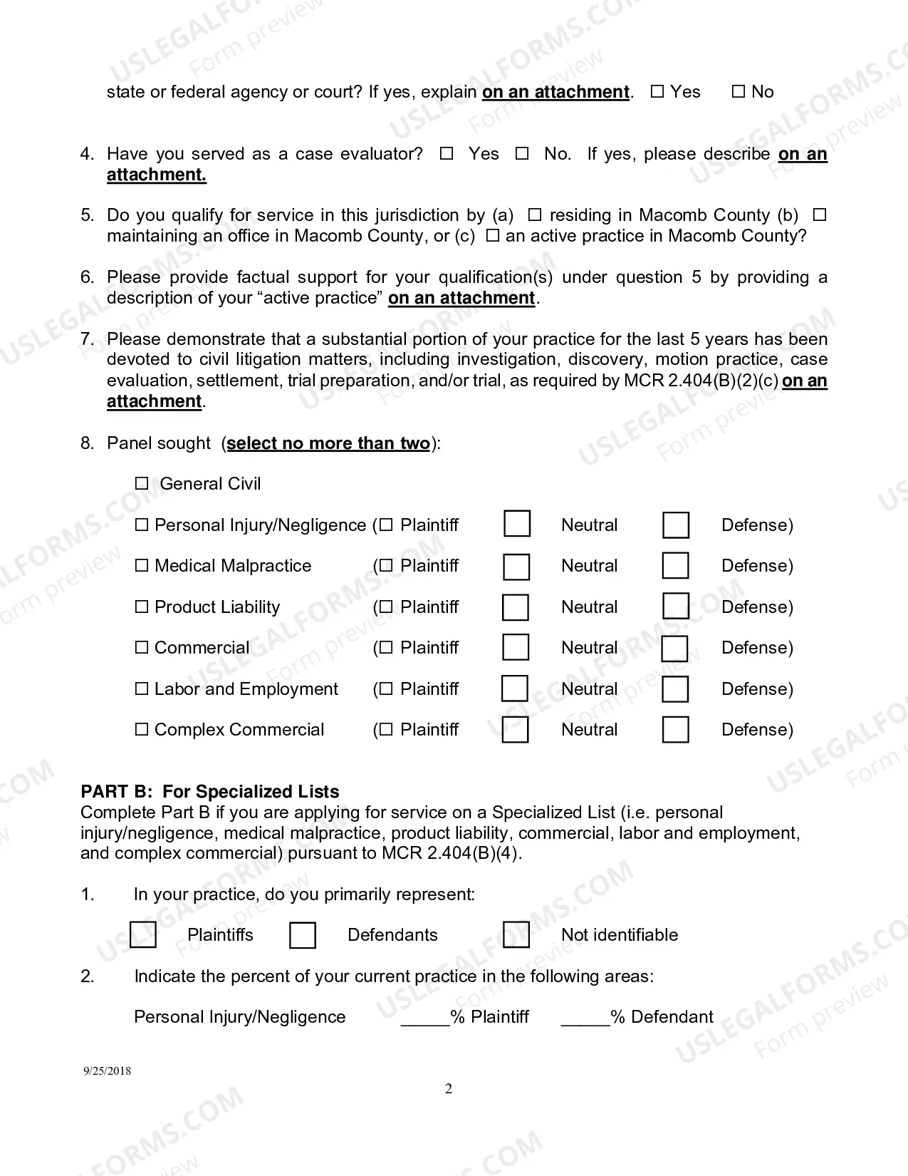 Preview Case Evaluator Application