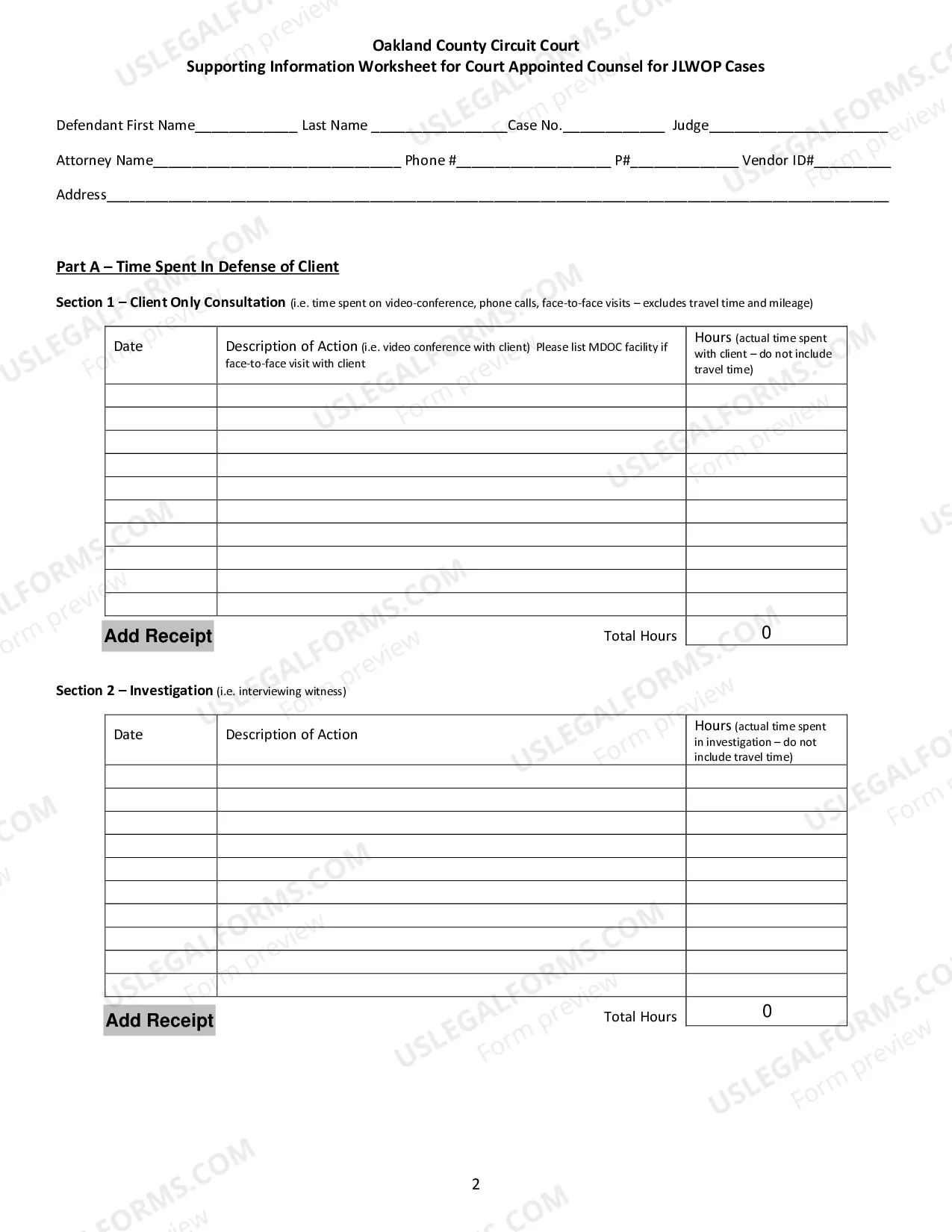 Preview JLWOP Attorney Payment Voucher