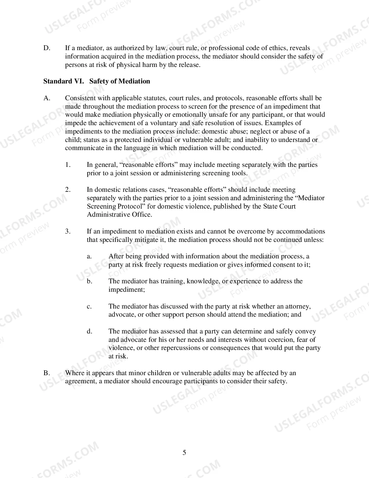Preview Standards of Conduct for Mediators