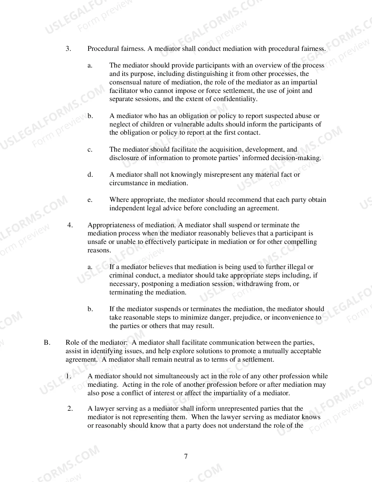Preview Standards of Conduct for Mediators