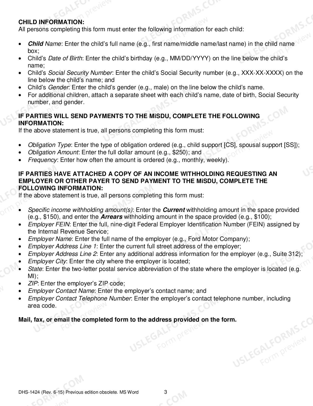 Preview State Case Registration