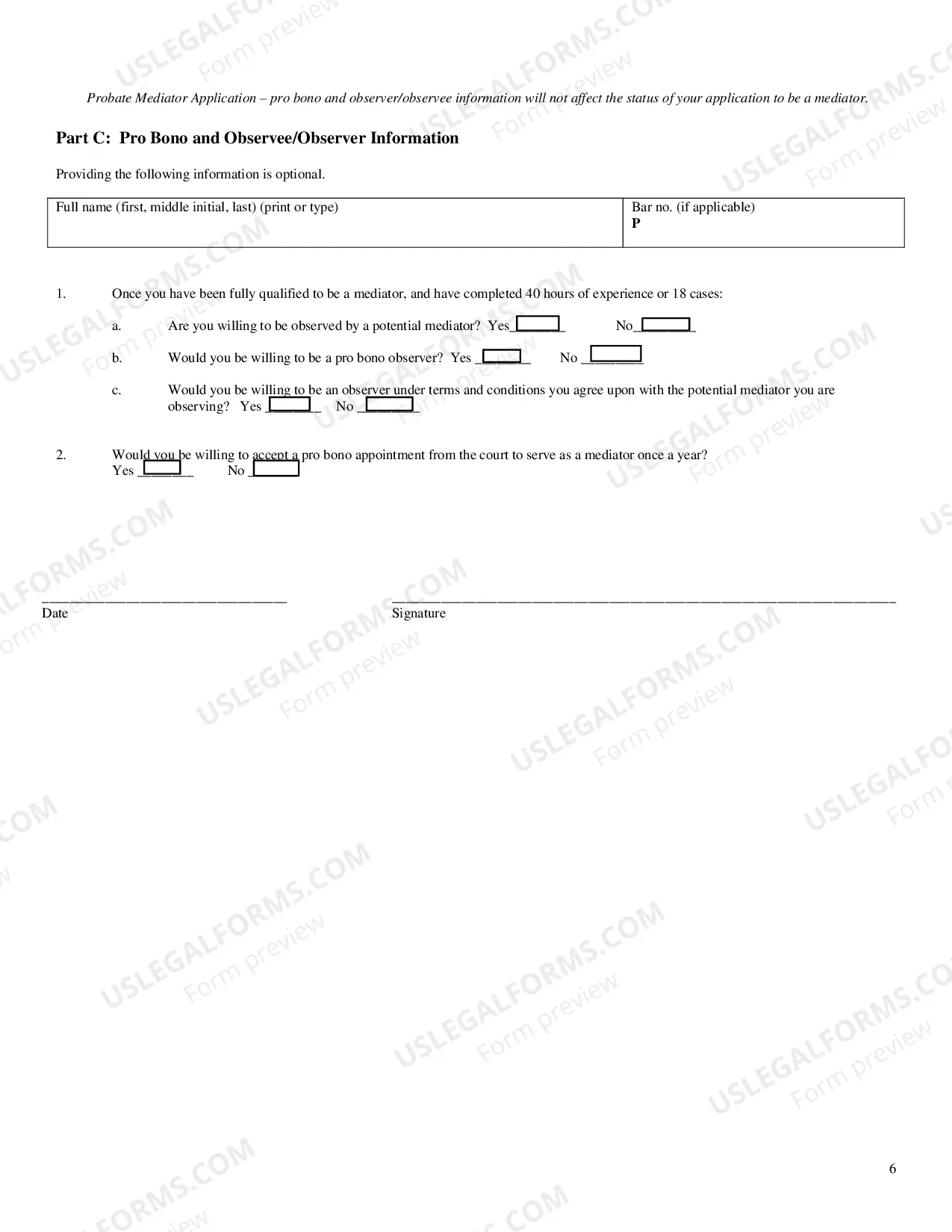 Preview Probate Mediator Application
