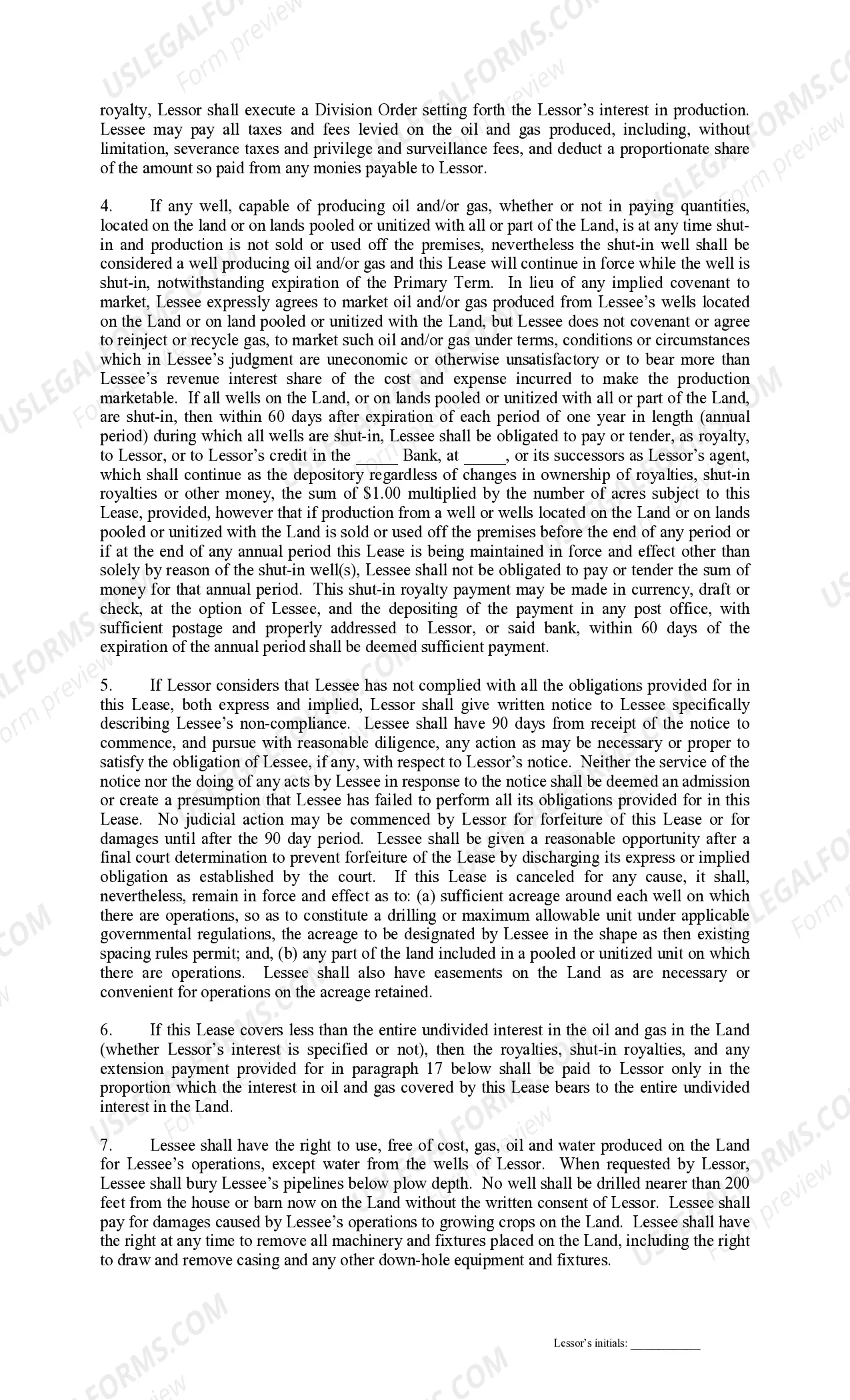 Preview Producers 88 Paid Up Lease Pooling Provision