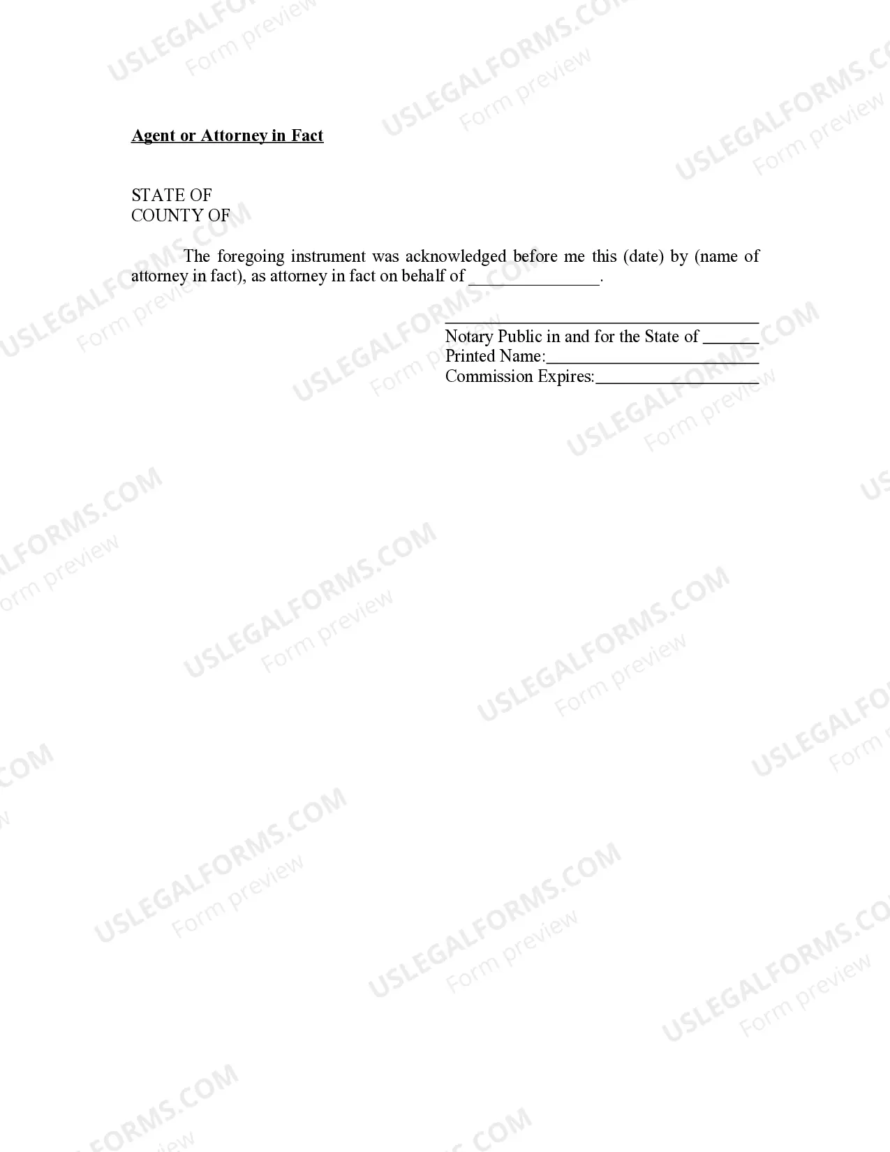 Preview Michigan Oil and Gas Acknowledgment