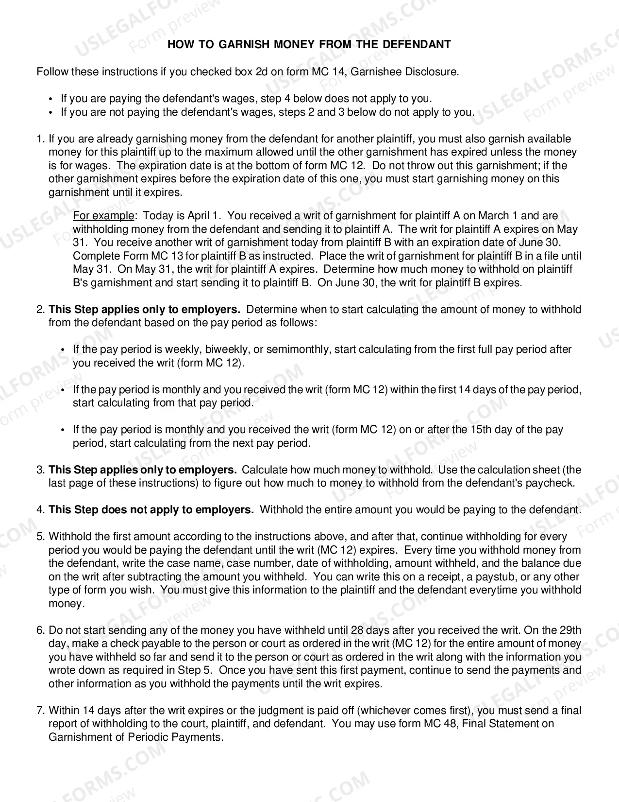 Preview Guide to Garnishment of Periodic Payments