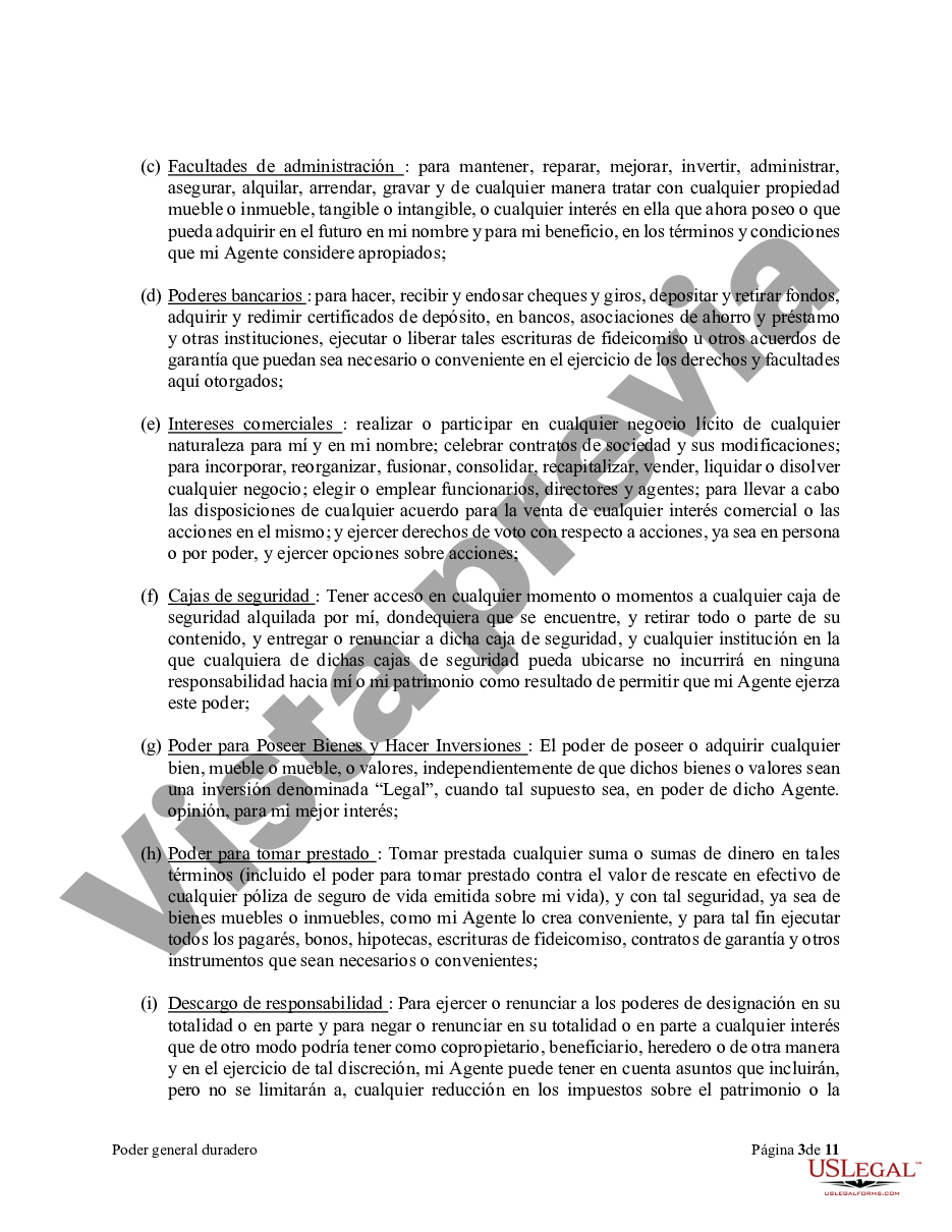 Sterling Heights Michigan Poder General Duradero Para La Propiedad Y Las Finanzas O Efectivo 0690