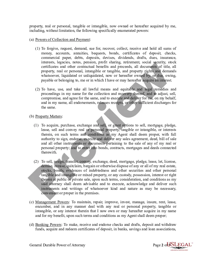 Get General Durable Power of Attorney for Property and Finances or Financial Effective Immediately Preview General Durable Power of Attorney for Property and Finances or Financial Effective Immediately