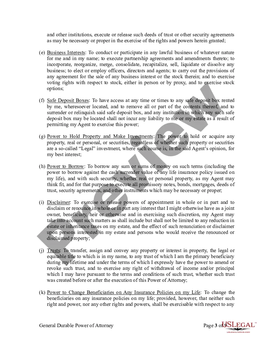 Get General Durable Power of Attorney for Property and Finances or Financial Effective Immediately Preview General Durable Power of Attorney for Property and Finances or Financial Effective Immediately