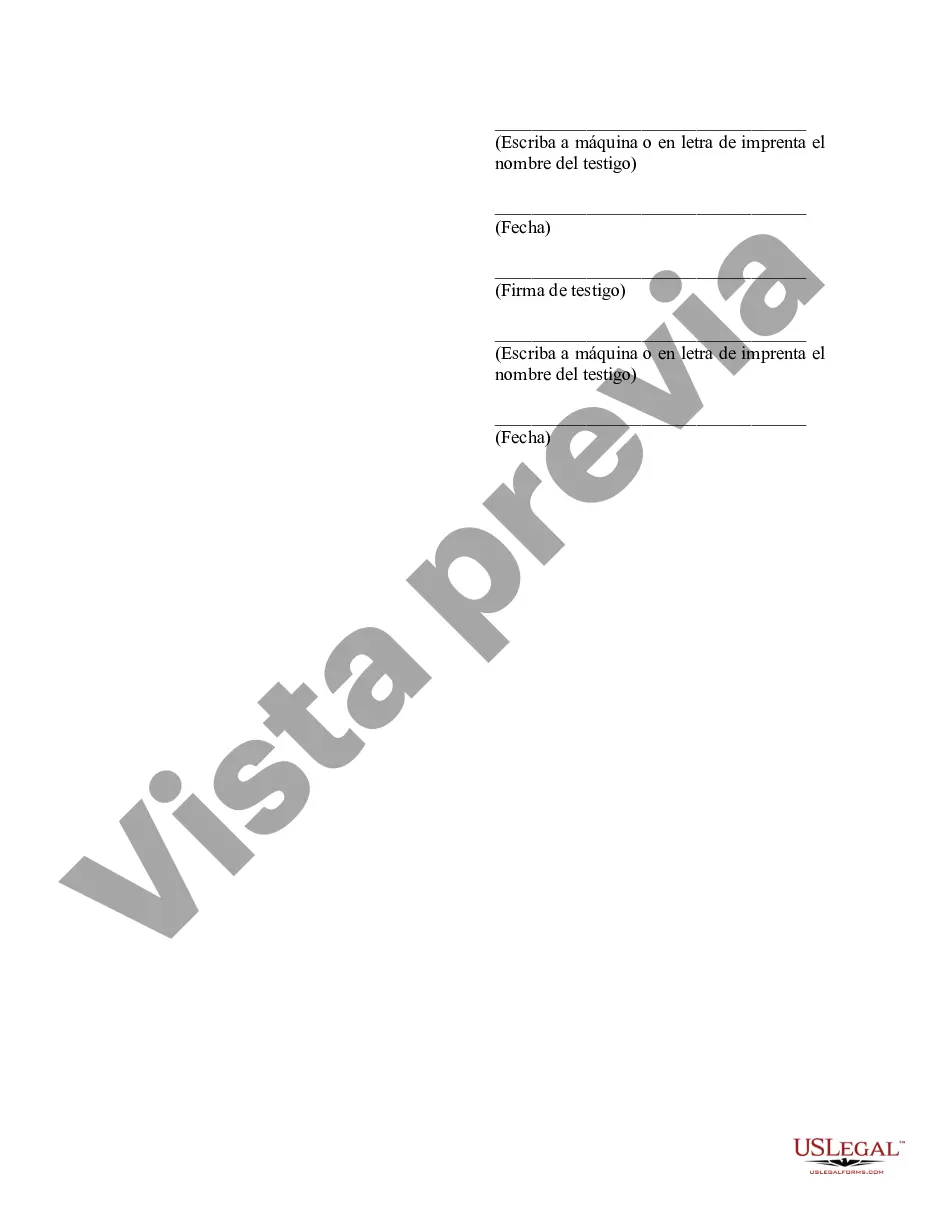 Preview Revocación del poder notarial para el cuidado de un niño o niños