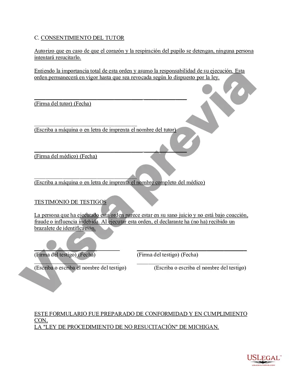 Get Orden de no resucitar - DNR - Formulario reglamentario Preview Orden de no resucitar - DNR - Formulario reglamentario