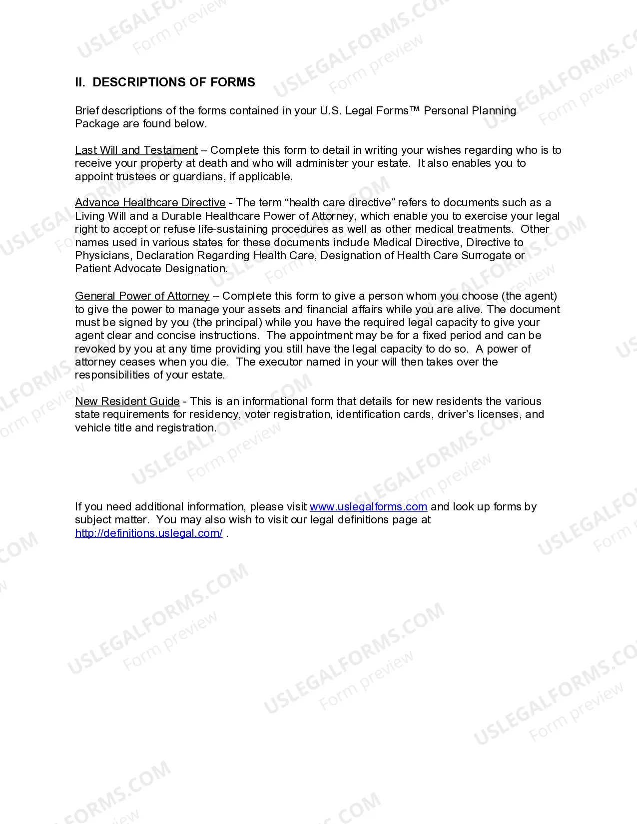 Preview Michigan New State Resident Package