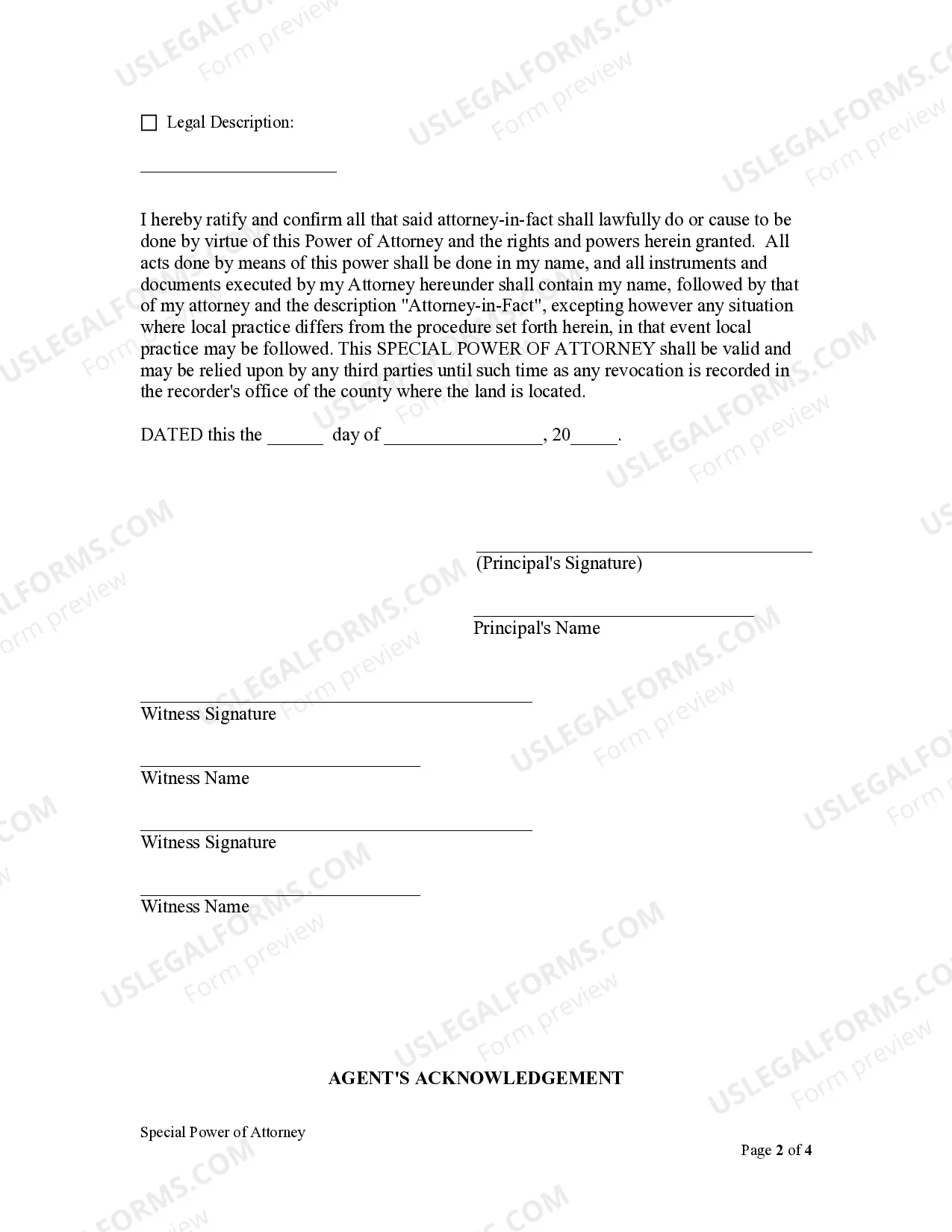 Preview Special or Limited Power of Attorney for Real Estate Sales Transaction By Seller