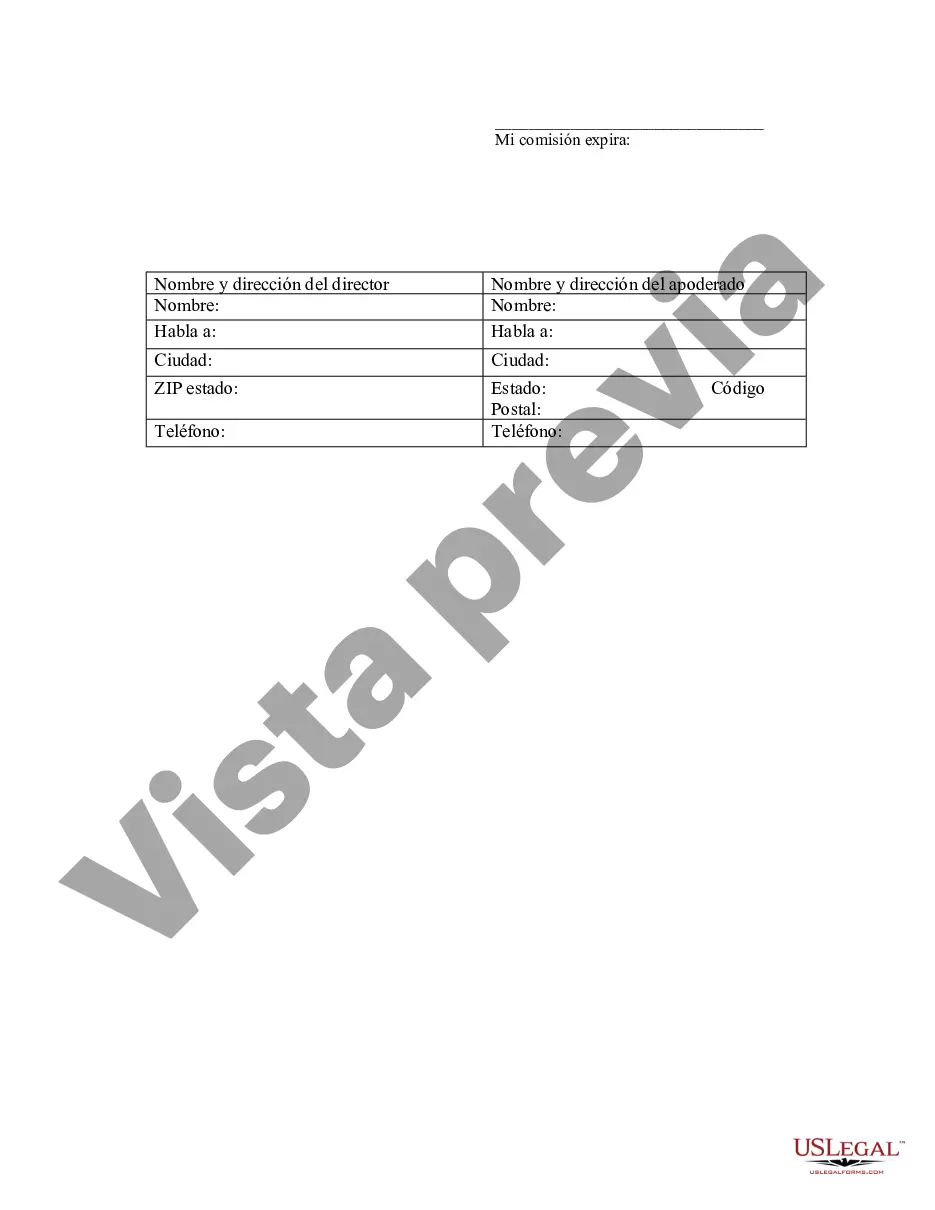 Preview Poder especial duradero para asuntos de cuentas bancarias