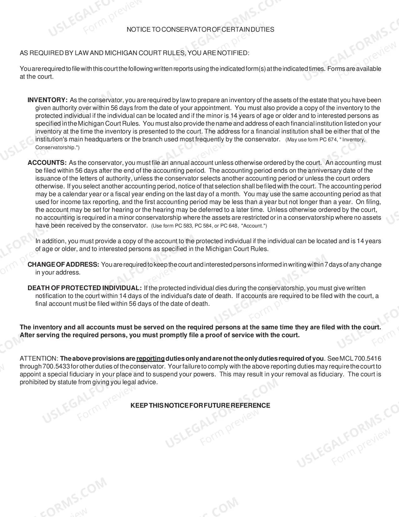 Preview Letters of Conservatorship