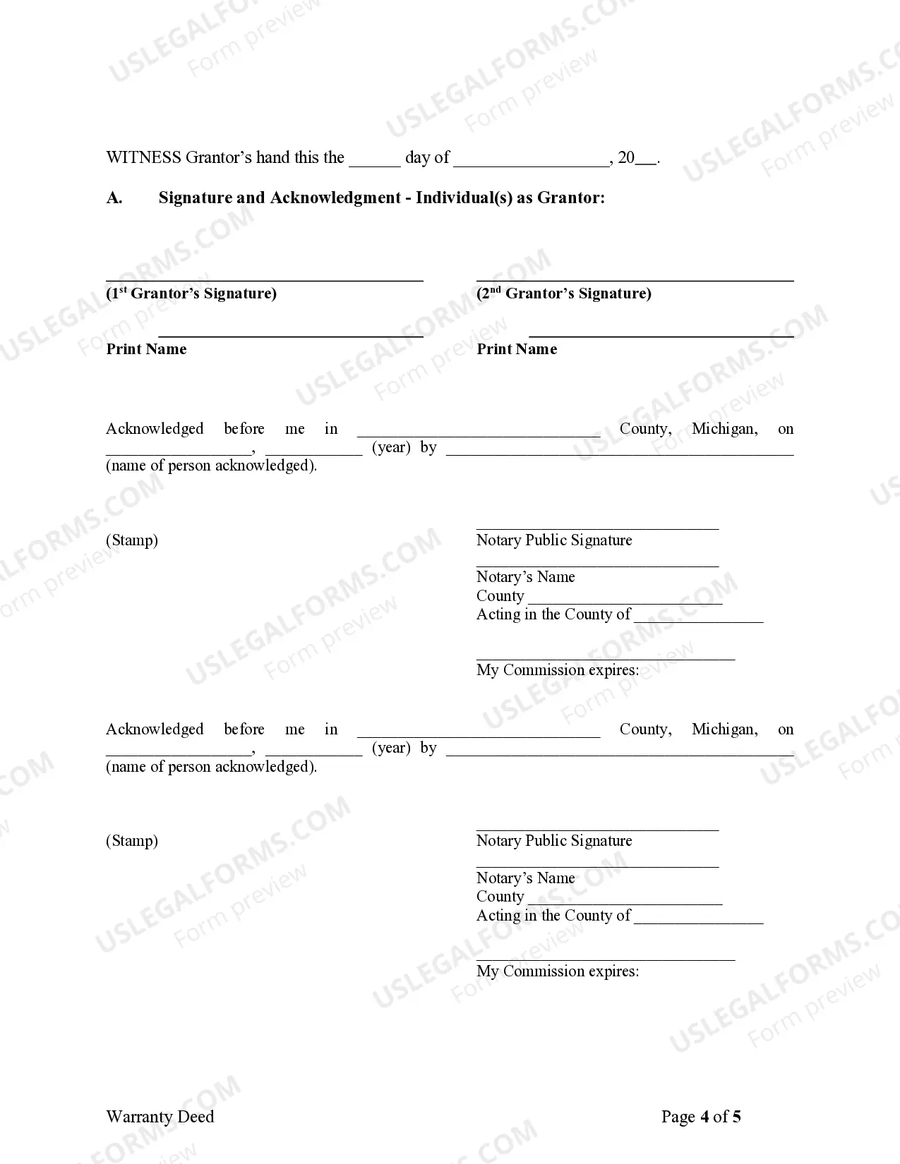 Preview Warranty Deed from Limited Partnership or LLC is the Grantor, or Grantee