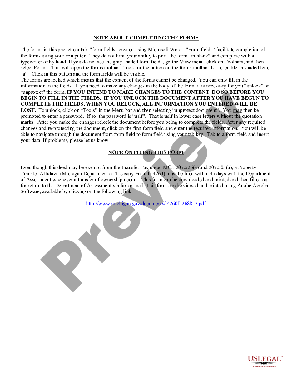 page 1 Warranty Deed for Three Individuals to Two Individuals as Joint Tenants with the Right of Survivorship preview