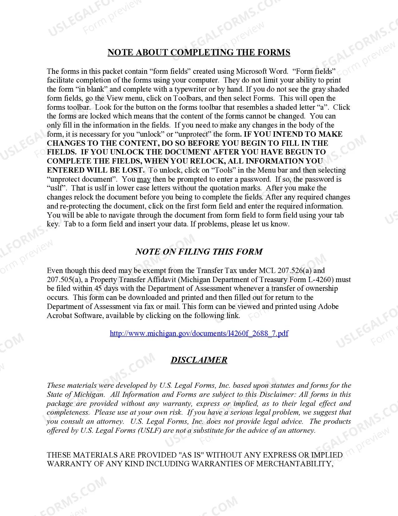 Preview Warranty Deed from Individuals to Municipality