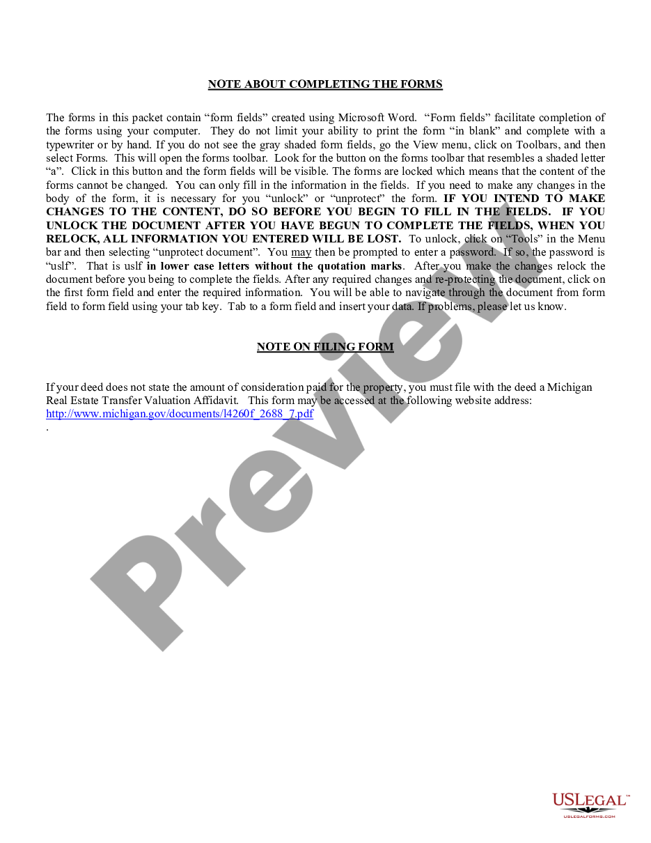 page 1 Warranty Deed from Individual to Three Individuals preview