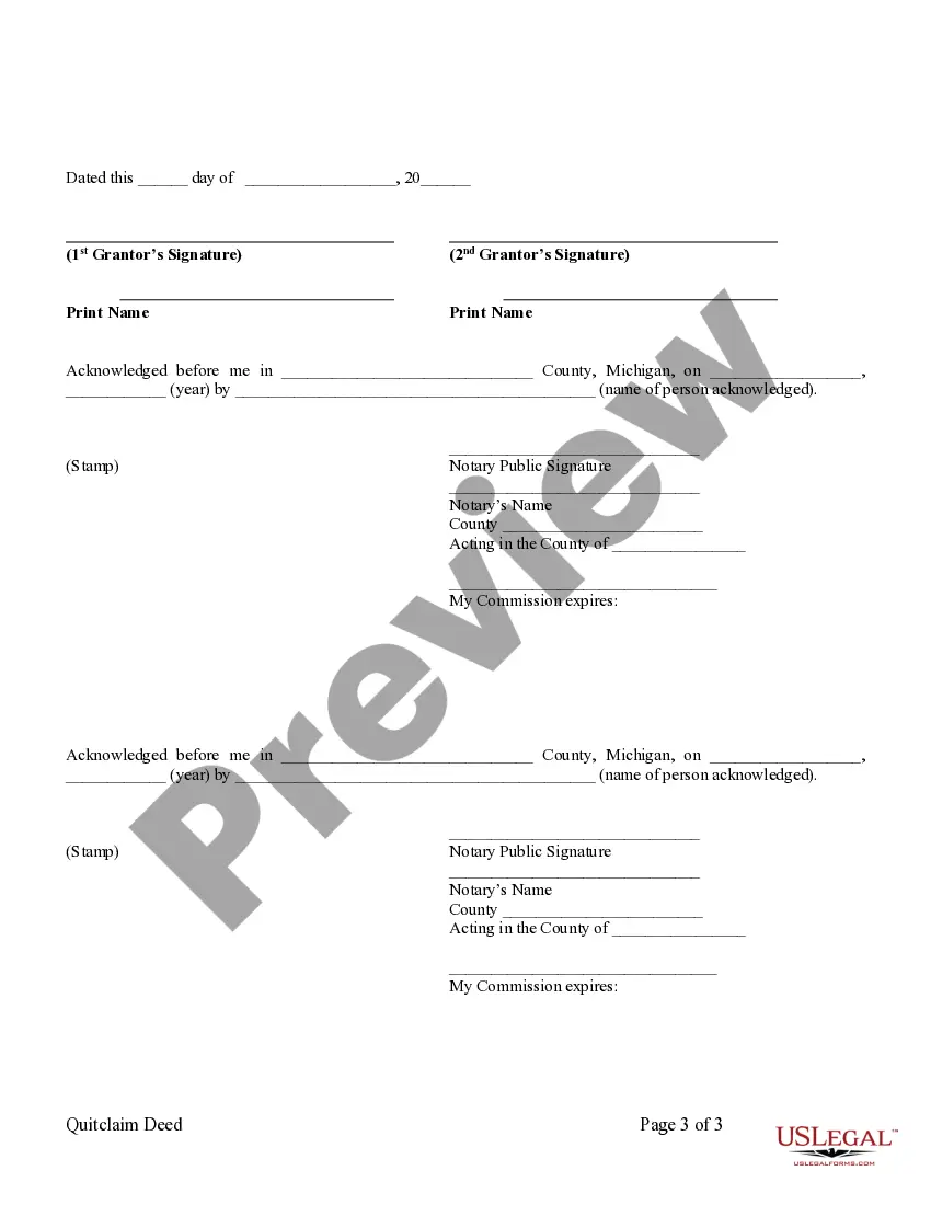 Get Quitclaim Deed from two Individuals to One Individual Preview Quitclaim Deed from two Individuals to One Individual